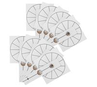 Lurrose Wall Clock Assembly DIY Tool 8Pcs White Paper Scale for Silent Wall Clock Measuring and Decorative Positioning