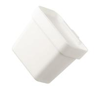 Lurrose Wall-mounted Hanging Trash Can with Lid White, Cabinet Door Kitchen Bin for Bathroom and Home, Space-saving Waste Bin for Recycling and Composting