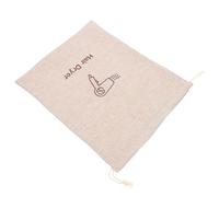 Lurrose Water-Resistant Faux Linen Hair Dryer Bag with Drawstring Closure Dustproof Portable Storage Pouch for Travel Hotels Guesthouses Compatible with Standard Hair Dryers Khaki Large