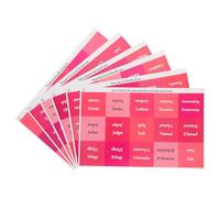Lurrose Waterproof Monthly Planner Tabs 6 Pink Adhesive Index Stickers for Book Annotation, Self-Adhesive Decorative Page Markers Set for Quarterly Organization and Bible Study
