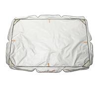 Lurrose Waterproof Swing Canopy Replacement Cover 3-Seater Polyester Taffeta Garden Swing Top 195 X 125 CM with Protective Coating for Patio and Backyard