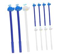 Lurrose Whale Shape Gel Ink Pen 0.5Mm Black Tip 13Pcs Assorted Blue White for Coloring Books and Greeting Cards