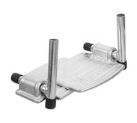 Lurrose Wheelchair Foot Pedals and Footplates with Silver Finish for Elderly Leg Support Adjustable Elevating Footrest for Indoor Use 7.48 Inches