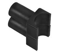Lurrose Wheelchair Hardware Seat Rail Guide 2pcs U-Shaped Black Plastic Clamp Blocks for Transport Chairs