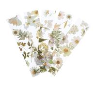 Lurrose White Flower Bookmarks and Pet Material with Floral Design 5pcs Elegant Daisy, Chrysanthemum, Peach Blossom, and Dandelion Shapes Reading Accessories for Students and Teachers