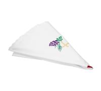 Lurrose White Holy Communion Tablecloth round Polyester Church Decor Altar Cover with Embroidery Advanced Antiwrinkle Technology Wrinkle-resistant for Baptism Ceremony