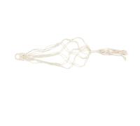 Lurrose White Macrame Ukulele Wall Hanger Made of Cotton and Linen for Ukulele Storage and Wall Decoration, Simple Elegant Design for Musical Instrument Accessories and Home Hanging Decor