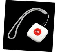 Lurrose Wireless Sos Emergency Button Remote Call for Elderly Fall Alarm Patient Caregiver Pager with Linkage White