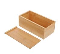 Lurrose Wood Box with Slide Lid, Vintage C Cards Container Trinket Storage Box for Art Hobbies, Diy Craft, Bead, Jewelry Storage, 20 * 10cm