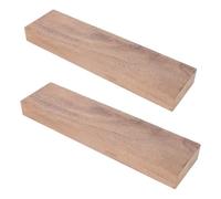 Lurrose Wood for Carving Projects 2Pcs Solid Walnut Wood Blanks Thick Hardwood Planks Unfinished Natural Boards for Detailed DIY Crafting and Carving Work