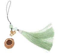 Lurrose Wood Hanging Phone Pendant with Hollow out Design and Aroma Spread, Unique Creative Modeling with Fine Carved Details, Elegant Phone Decor Sachet for Mobile Accessories