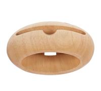 Lurrose Wooden Cell Phone Holder Desktop Smartphone Stand Beech Material Fashionable Unique Design Prevent Sliding Echo Resonance Principle Practical Phone Amplifier for Home Office