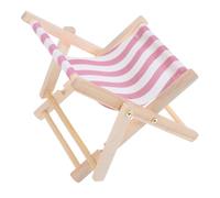 Lurrose Wooden Cellphone Stand Beach Chair Design Phone Bracket for Bedroom Ornament and Tabletop Phone Holder
