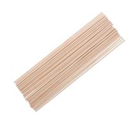 Lurrose Wooden Craft Dowels 100Pcs 4Mm X 300Mm Unfinished Round Rods for Making and Model Building Projects