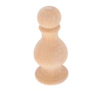 Lurrose Wooden Curtain Rod Finials Natural Wood Grain Roman Design Decorative Ends for Versatile Home Decor Solid Wood Adaptable Finials for Indoor Use and Bridge Supports