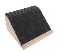 Lurrose Wooden Dog Ramp for Stairs with Felt Surface, Stable and Secure Pet Step for Cats and Senior Dogs, Supports to 154lbs, for Homes with Staircases and Furniture