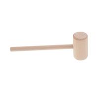 Lurrose Wooden Hammer for DIY Leather Crafts and Woodworking Medium Sized Beechwood Mallet with Balanced Head for Precise Strikes Home Projects and Crafting Supplies