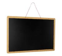 Lurrose Wooden Hanging Double-Sided Blackboard 20x30cm Small Magnetic Chalkboard with Red Rope for Painting, Notes, and Messages - Office and Home Wall-Mount Message Board