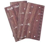 Lurrose Wooden Height Chart Ruler for Nursery Wall Decor, Child Growth Measurement Chart in Coffee Colour, Sl esign for Kids Room Tracking Growth Milestones