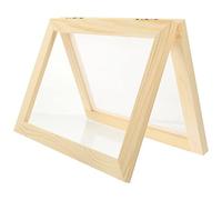 Lurrose Wooden Papermaking Screen and Deckle Wooden Paper Making Frame Paper Making Mold for DIY Crafts Home Decoration