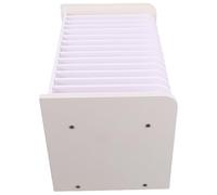 Lurrose Wooden Phone Organizer Station with Multi-layer and Multi-compartment Design for Secure Cellphone Storage, for Classroom and Self-discipline Scenarios, Office Phone Stand for Desk