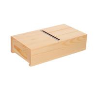 Lurrose Wooden Soap Beveler Planer with Drawer Thickness Trimming Tool for Handmade Soap and Candle Loaf Durable Construction for Precise Edge Smoothing and Organized Workspace Cleanup