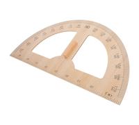 Lurrose Wooden Teacher Measuring Gauge Large Triangle Protractor Ruler Wood Measuring Tool for Classroom Drafting and Carpentry