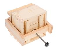 Lurrose Wooden Tofu Mold with Press Rod Practical DIY Home Tofu Maker for Soy Curd Making Labor-Saving Water Draining Kitchen Tool for Healthy Homemade Curd