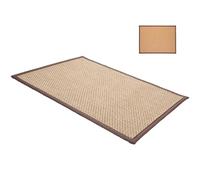 Lurrose Woven Bamboo Meditation Seat Cushion Thick Cooling Floor Pad Mat for Adults Natural Wood Color Summer Sitting Pad Stylish Boho Decor Cushion for Bedroom and Living