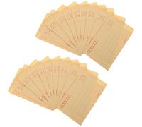 Lurrose Yellow Kraft Paper Envelopes 2pcs Pack, Small Size 220g Postal Mailing Envelopes for Office Use, Salary and Invoice Storage, Practical and Portable Mailers for Random Color