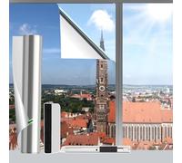 Lursvik Window Film Privacy film for glass windows, One Way Mirror Tint Sticker Sun Blocker UV Blackout Heat Control Anti Glare See Out Not in for Home Office