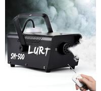 LURT Fog Machine 500W Mini Smoke machine with Wireless Remote Control and Auto Mode Portable for Parties,Outdoor,Halloween,Wedding,Stage,Effect,indoor,Disco and Disinfection 2000CFM,Fuse Protection