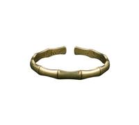 Lurtwais 1 Piece Of Retro Bamboo Joint Bracelet With Elegant Open Design Featuring Artistic Bamboo, Naturally Beautiful