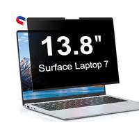 LUSA DESIGN 13.8 Inch Magnetic Privacy Screen for Surface Laptop 7, Removable Anti Glare Screen Protector, Blue Light Computer Filter, Anti Spy Easy Install