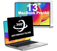 LUSA DESIGN 360° Privacy Screen MacBook Air 13 Inch (2018-2021, M1)&MacBook Pro 13 Inch (2016-2022 M1, M2), Privacy Film Filter All Round Anti Peeping Blue light Glare MacBook Protection