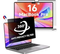 LUSA DESIGN Magnetic Privacy Screen for Macbook Pro 16 Inch (2021-2024, M1, M2, M3, M4), Removable Anti Glare Blue Light Macbook Pro Screen Protector, 360° Anti Spy and Easy Install Shield