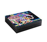 LUSandy DIY 5D Elephant Diamond Painting Jewelry Box Kits for Adults, Special Shaped Crystal Rhinestone Diamond Art Jewelry Case Storage Organizer PU Leather Rings Necklace Bracelet Box