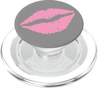 Luscious Pink Kiss Lips Romantic Love PopSockets PopGrip for MagSafe