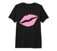 Luscious Pink Kiss Lips Romantic Love Premium T-Shirt