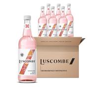 Luscombe - Damascene Rose Bubbly (6x74cl) - Dartmoor Spring Water, Damascene Rose Petals, Muscat Grape & Sicilian Lemon Juice, All Natural Organic Ingredients, Vegan & Gluten Free