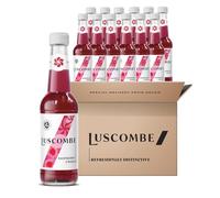 Luscombe - Raspberry Crush (12x27cl) - Dartmoor Spring Water, Sicilian Lemon Juice & Madagascan Vanilla, All Natural Organic Ingredients, Vegan & Gluten Free