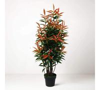 Lush Artificial Tree Ficus with Real Wood Trunk - 120cm / 4ft Tall Tradala Trees Dark Green 4ft