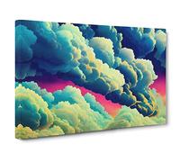Lush Cloudy Sky Canvas Print | Gallery Wrapped 30mm Frame Wall Art | 30x20 inches | Ready to Hang | Contemporary Picture | Living Room Bedroom Lounge Office