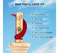 Lush Creme Lipstick (Pink), Moisturizing Satin Finish with Ceramides & Shea Butter, Lightweight, Long-Lasting & Ultra-Smooth, Perfect Shades for Indian Skin Tones, Skyfoam 3.5g