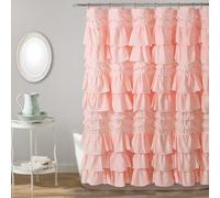 Lush Decor, Blush Kemmy Shower Curtain, 72" x 72"