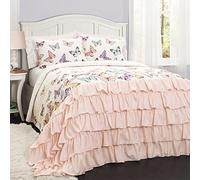 Lush Decor Cute Quilted Bedspread (Full/Queen), Cotton, Pink