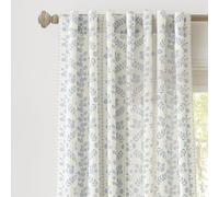 Lush Decor Doreen Delicate Floral Window Curtain Panel Pair, 52" W x 84" L, Blue