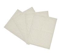 Lush Decor Farmhouse Ticking Stripe Yarn Dyed Placemats 4-Pack, 14'' x 19'', Neutral