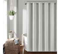 Lush Decor Farmhouse Vintage Stripe Yarn Dyed Cotton Shower Curtain, 72" x 72", Gray