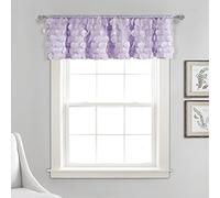 Lush Decor Gigi Window Curtain Valance, 14" L x 70" W, Lilac